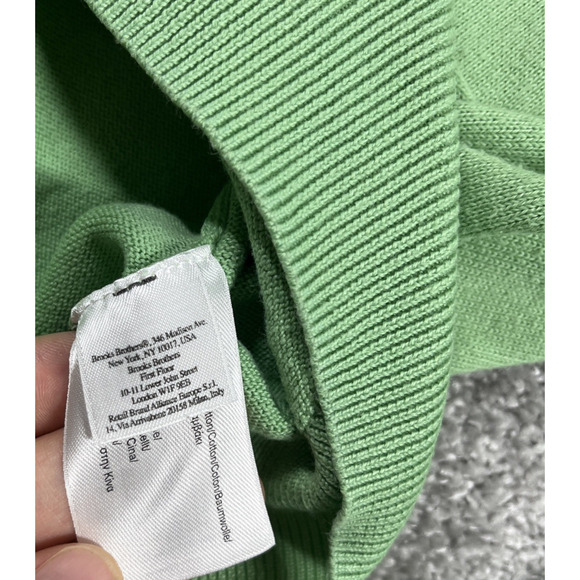 Brooks Brothers Sweater Mens Supima Cotton V Neck Workwear *See Description - Picture 5 of 14